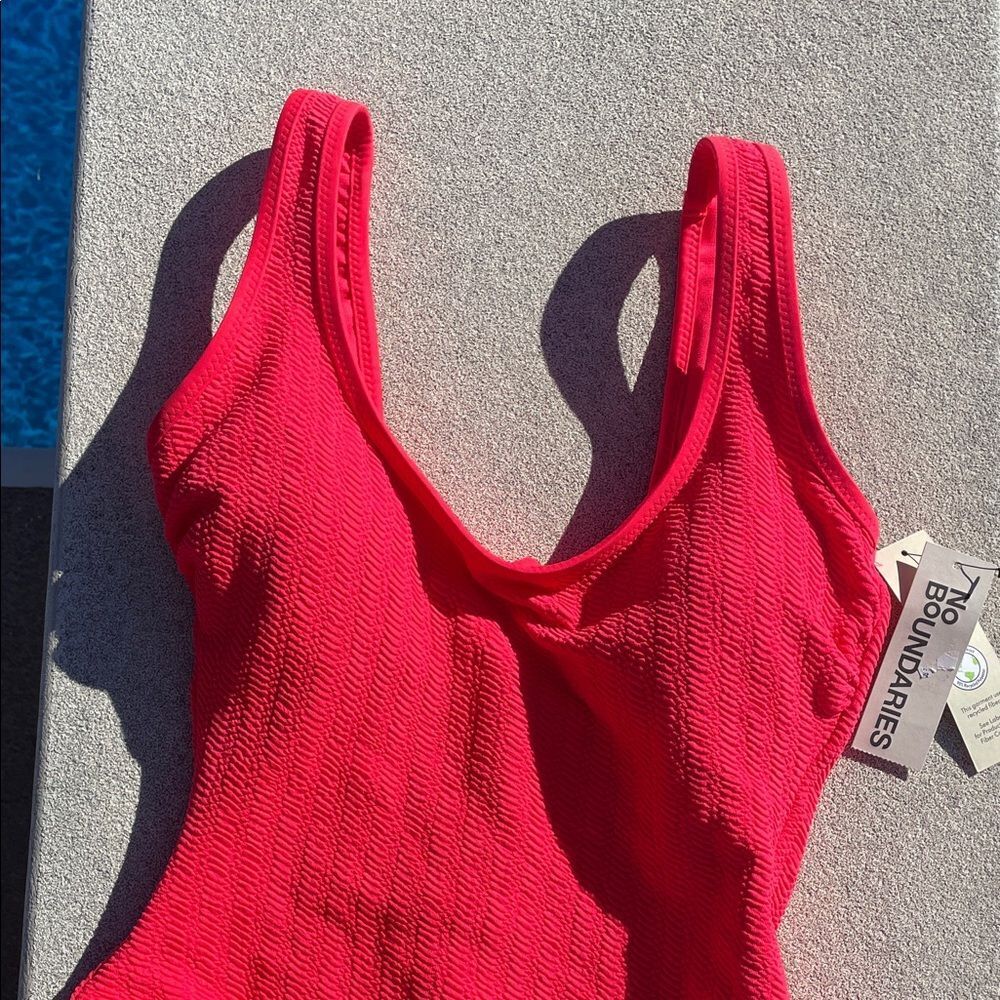 No Boundaries coral Swimsuit One Piece - Picture 2 of 5